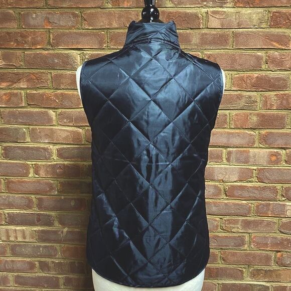 Mud Pie Black Quilted Lightweight Vest - Picture 4 of 8